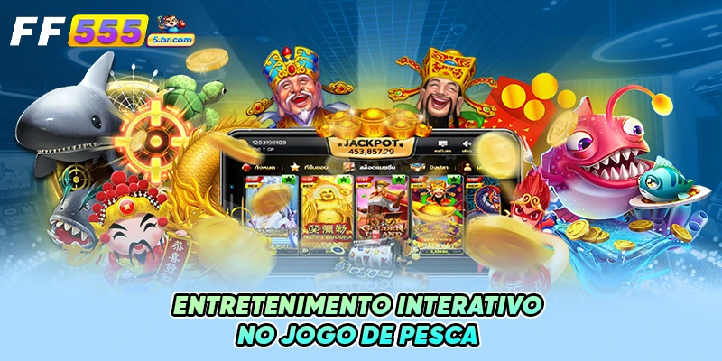Entretenimento interativo no jogo de pesca