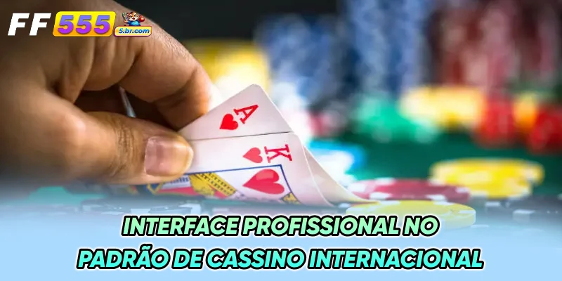 Interface Profissional no Padrão de Cassino Internacional